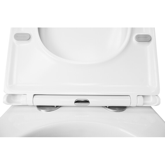 Унитаз подвесной безободковый Azario Flavia AZ-0076-UQ1 с крышкой микролифт (Система смыва торнадо) - фото 7