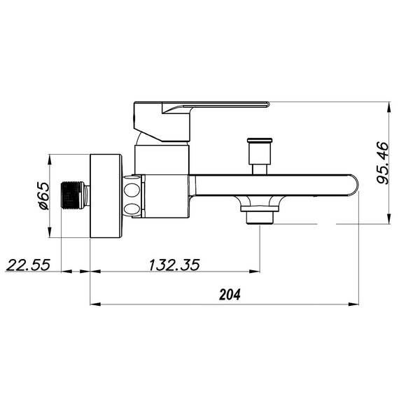 Смеситель для ванны Azario Delano AZ-158405126, белый, Цвет производителя: белый - фото 2