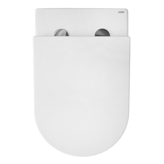 Унитаз приставной безободковый Azario Grado AZ-2141D-UQ1 с тонкой крышкой микролифт (система смыва Торнадо) - фото 9