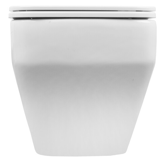 Унитаз подвесной безободковый Azario Moneo AZ-0062 с тонкой крышкой микролифт - фото 7