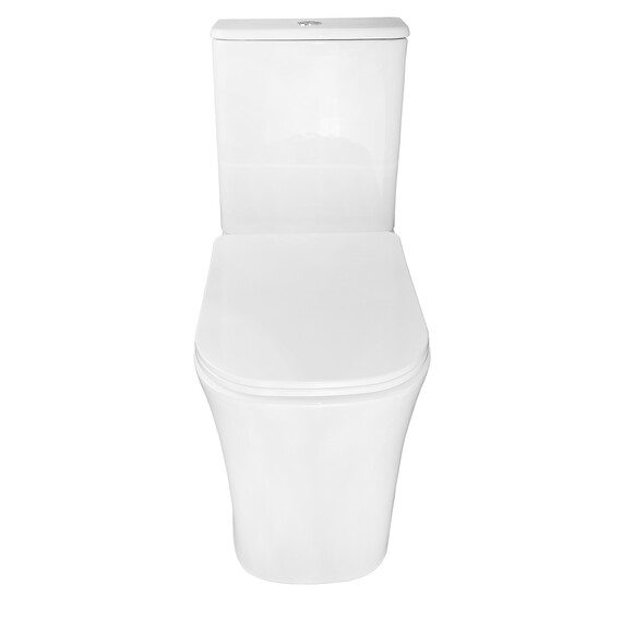 Унитаз-компакт безободковый Azario Anteo Square AZ-1218A с тонкой крышкой микролифт - фото 7