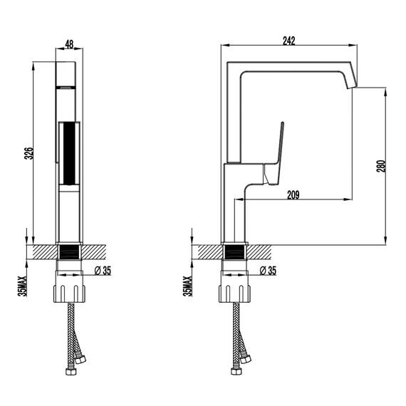 Смеситель для кухни Azario Exquisite AZ-VSM568340C - фото 2