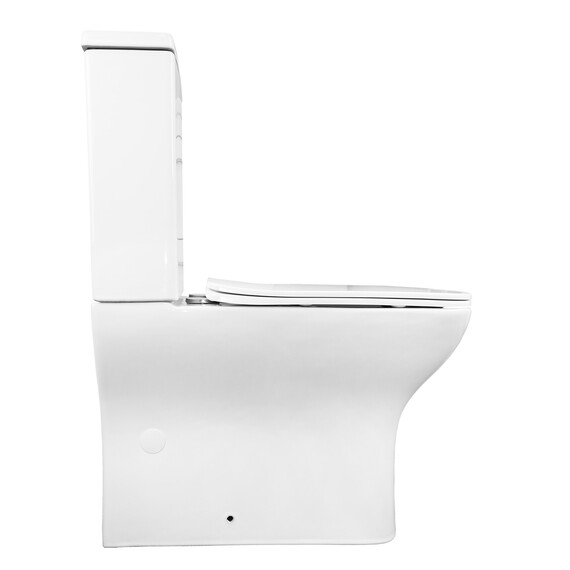 Унитаз-компакт безободковый Azario Fresco AZ-8302 с тонкой крышкой микролифт - фото 9