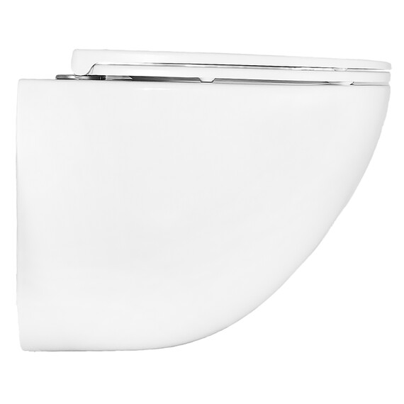 Унитаз подвесной безободковый Azario Trevi AZ-0093UQ3 с тонкой крышкой микролифт (Система смыва торнадо) - фото 13