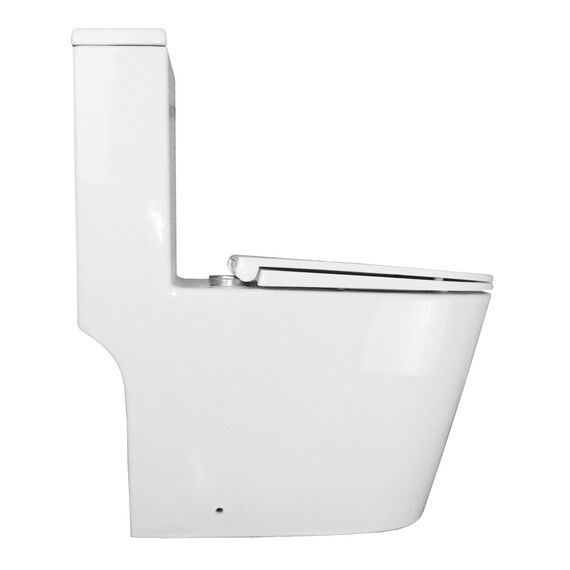 Унитаз-моноблок безободковый Azario Scala AZ-8101 с тонкой крышкой микролифт (система смыва торнадо) - фото 11