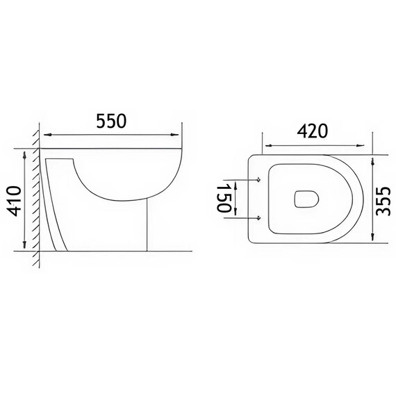 Унитаз подвесной безободковый Loranto Fredo CS-WH8005 с крышкой микролифт - фото 11