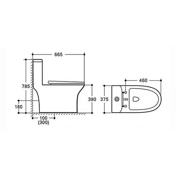 Унитаз-моноблок безободковый с функцией биде Azario Sente AZ-8614B с тонкой крышкой микролифт - фото 17