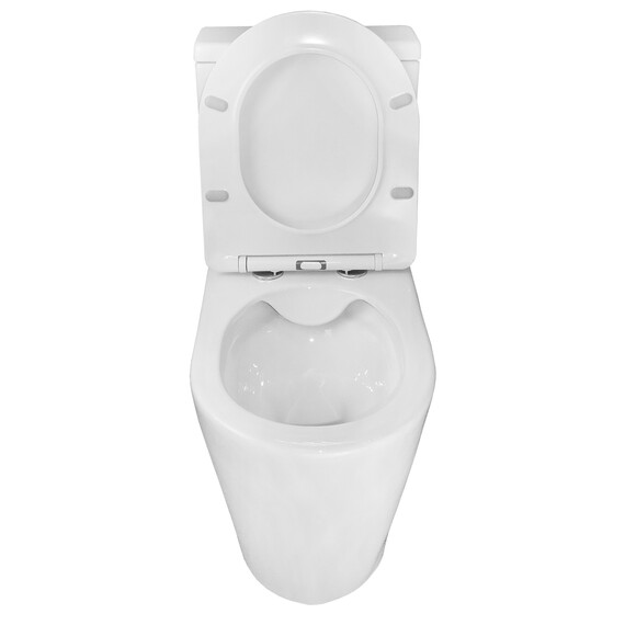 Унитаз-компакт безободковый Azario Flin AZ-1363C с тонкой крышкой микролифт - фото 6