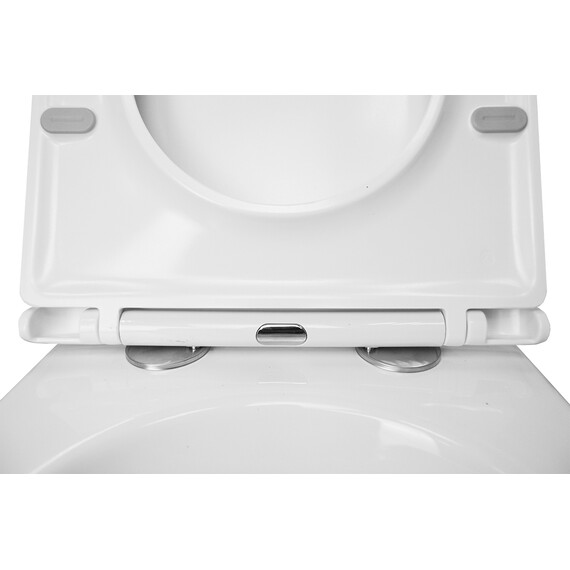 Унитаз подвесной безободковый Azario Porta AZ-0064 с крышкой микролифт - фото 9