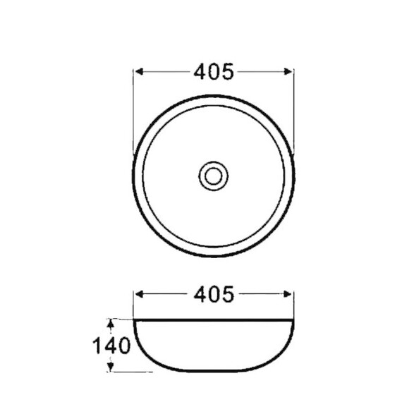Раковина-чаша Azario 40 см AZ-3216 SP - фото 3