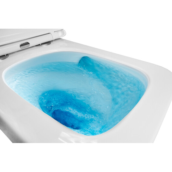 Унитаз подвесной безободковый Azario Flavia AZ-0076-UQ1 с крышкой микролифт (Система смыва торнадо) - фото 6