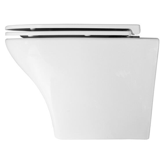 Унитаз подвесной безободковый Azario Porta AZ-0064 с крышкой микролифт - фото 4