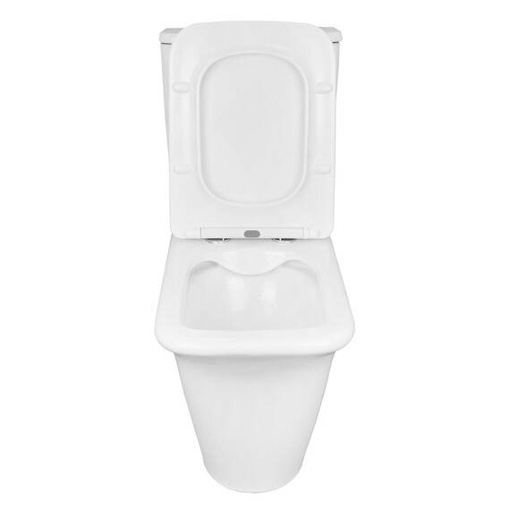 Унитаз-компакт безободковый Azario Avero AZ-3121 с крышкой микролифт - фото 4