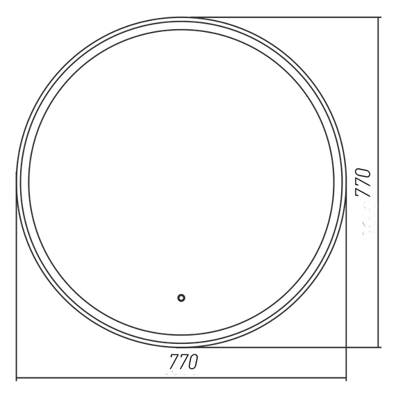 Зеркало Azario Perla neo - RGB 77 см LED-00002610 - фото 9