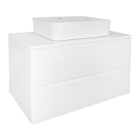 Тумба подвесная со столешницей Azario Lotos 80/2 см CS00084144, белый - фото 4