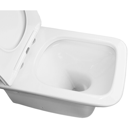 Унитаз-компакт безободковый Azario Fresco AZ-8302 с тонкой крышкой микролифт - фото 7