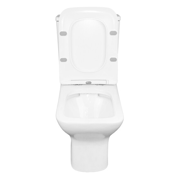 Унитаз-компакт безободковый Azario Fresco AZ-8302 с тонкой крышкой микролифт - фото 4