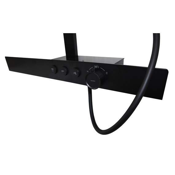 Душевая стойка с термостатом Azario Deepsea AZ-679008DB9PA, черный - фото 4