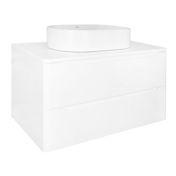 Тумба подвесная со столешницей Azario Lotos 80/2 см CS00084144, белый - фото 3