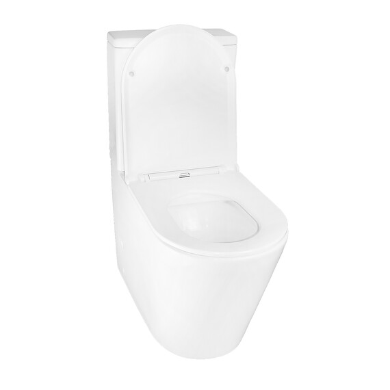 Унитаз-компакт безободковый Azario Maro AZ-2125 с тонкой крышкой микролифт - фото 3