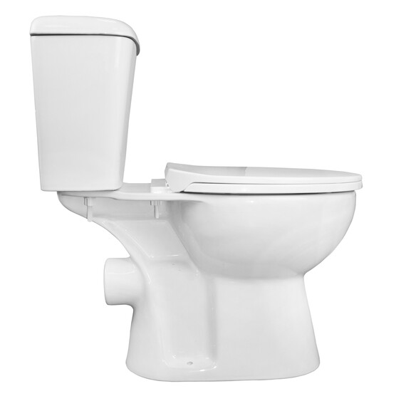 Унитаз-компакт Loranto Lino CS-CT8812 с тонкой крышкой микролифт - фото 6