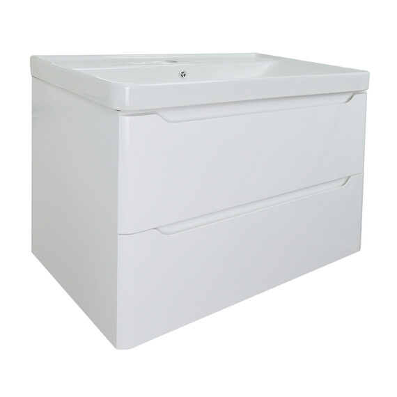 Тумба подвесная с раковиной Azario Lotos 70/2 см CS00083930, белый - фото 2