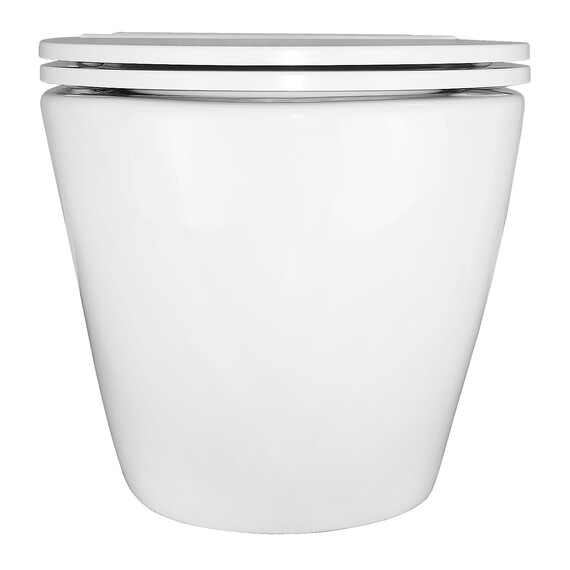 Унитаз подвесной импульсный Azario AZ-102C с тонкой крышкой микролифт (монтажная рама в комплекте) - фото 9