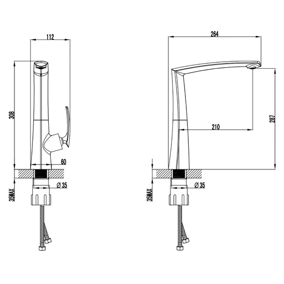 Смеситель для кухни Azario Reuleaux AZ-VMF568296C - фото 2