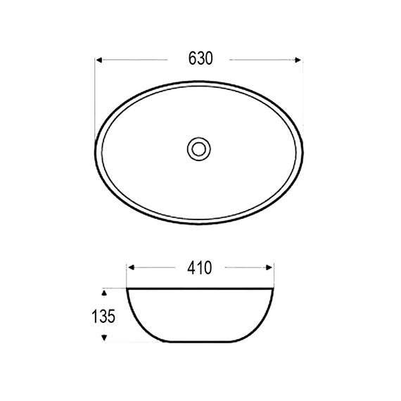 Раковина-чаша Azario 63 см AZ-3077 SP - фото 4