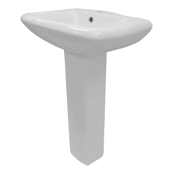 Раковина с пьедесталом Azario Elana 48 см AZ-334P - фото 2