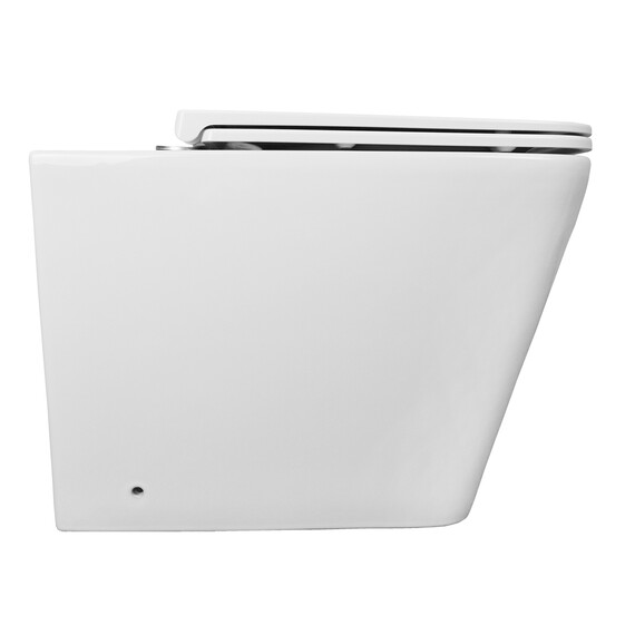 Унитаз приставной безободковый Azario Teramo AZ-003D-NR с крышкой микролифт - фото 2