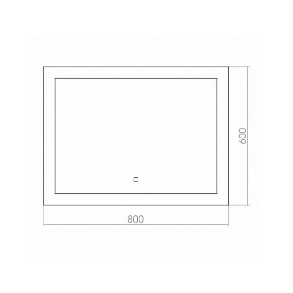 Зеркало Azario Норма 80 см - фото 3