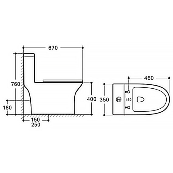 Унитаз-моноблок безободковый Azario Terni AZ-8618 с крышкой микролифт - фото 12
