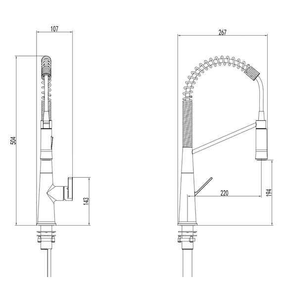 Смеситель для кухни Azario Spring AZ-VGT569183C, Цвет производителя: хром - фото 2