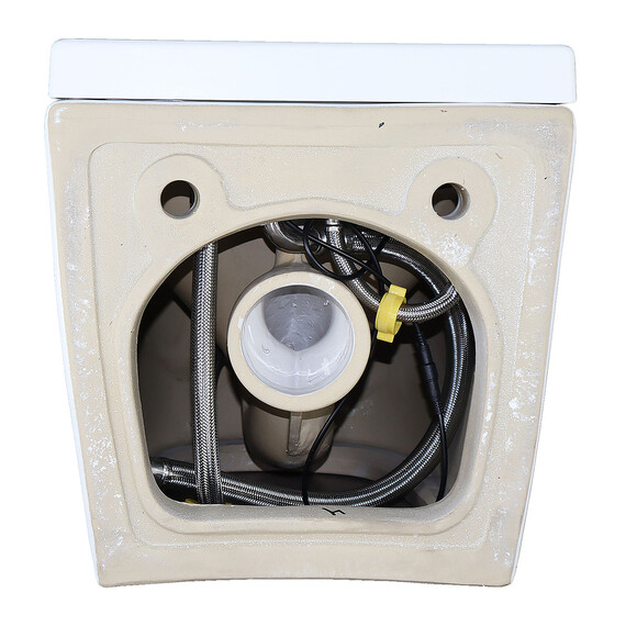 Унитаз подвесной импульсный Azario AZ-102C с тонкой крышкой микролифт (монтажная рама в комплекте) - фото 11