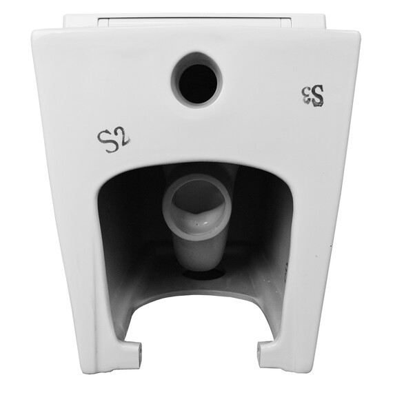 Унитаз приставной безободковый Azario Teramo AZ-003D-NR с крышкой микролифт - фото 3