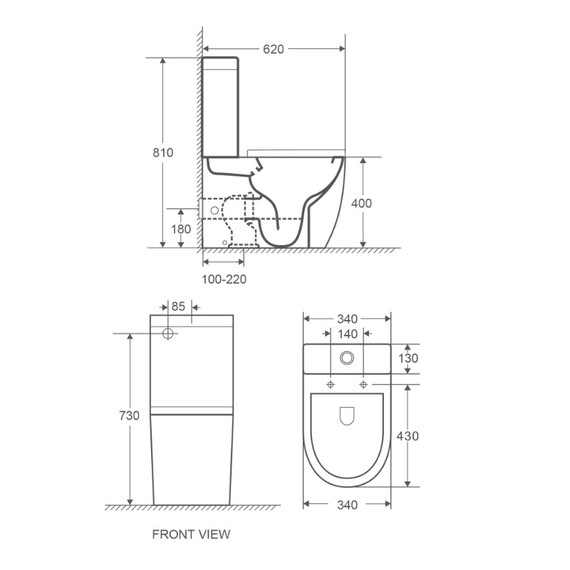 Унитаз-компакт безободковый Azario Mitta AZ-2128 с тонкой крышкой микролифт - фото 5