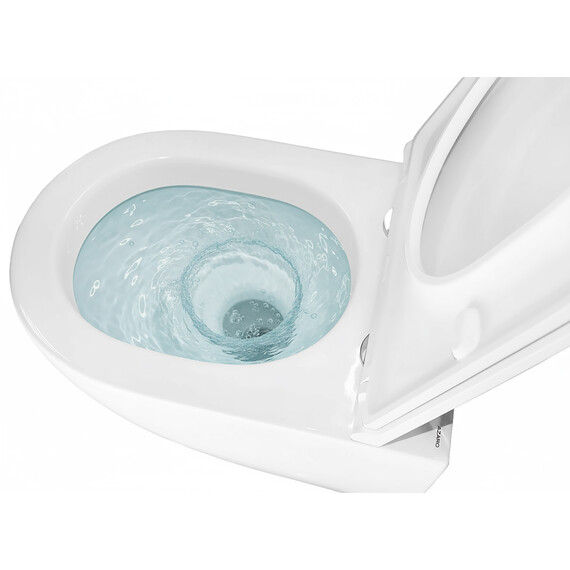 Унитаз подвесной безободковый Azario Trevi AZ-0093UQ3 с тонкой крышкой микролифт (Система смыва торнадо) - фото 14