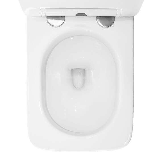 Унитаз подвесной импульсный Azario AZ-101C с тонкой крышкой микролифт (монтажная рама в комплекте) - фото 7