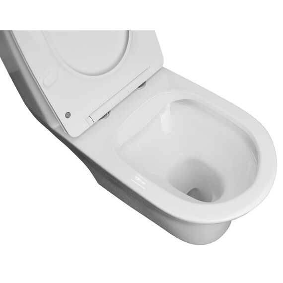 Унитаз-моноблок безободковый Azario Terni AZ-8618 с крышкой микролифт - фото 8