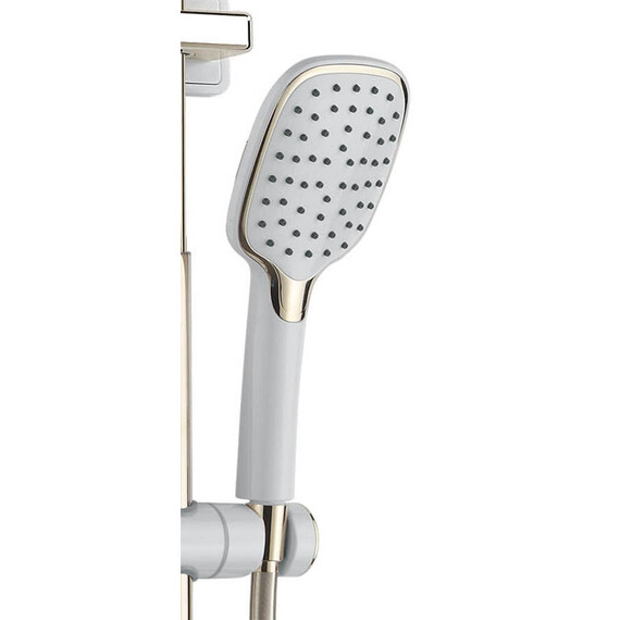 Душевая стойка Azario AZ-801-1, белый/золото, Цвет производителя: белый, золото - фото 4