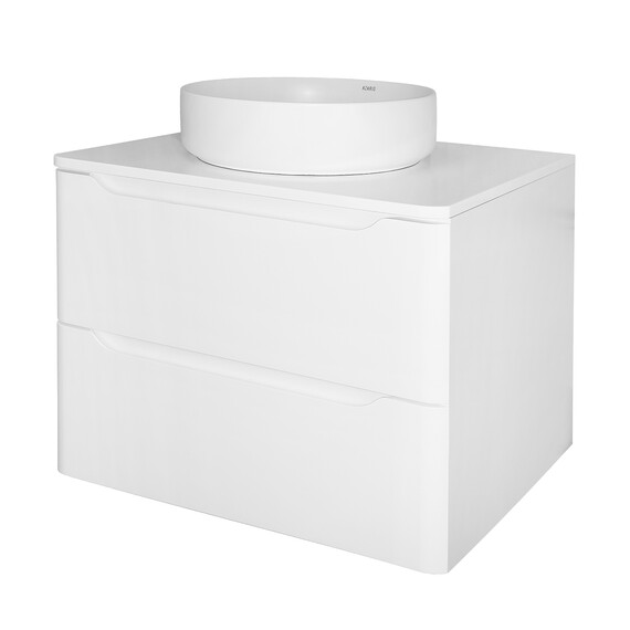 Тумба подвесная со столешницей Azario Lotos 60/2 см CS00084142, белый - фото 6