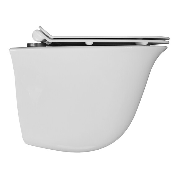 Унитаз подвесной безободковый Azario Felice AZ-0051 с крышкой микролифт - фото 4