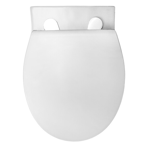 Унитаз подвесной безободковый Azario Keras AZ-99046W с тонкой крышкой микролифт, Цвет производителя: белый - фото 7