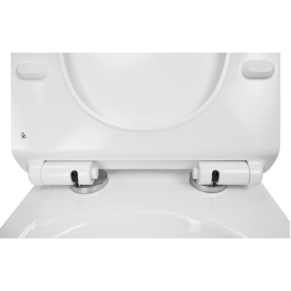 Унитаз подвесной безободковый Azario Felice AZ-0051 с крышкой микролифт - фото 9