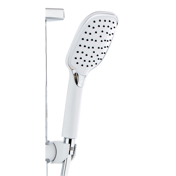 Душевая стойка с термостатом Azario AZ-821, хром/белый - фото 4