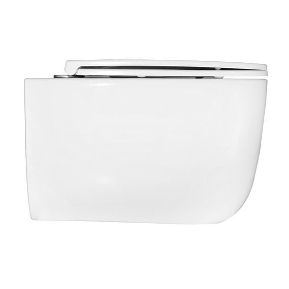 Унитаз подвесной безободковый Azario Flavia AZ-0076-UQ1 с крышкой микролифт (Система смыва торнадо) - фото 10