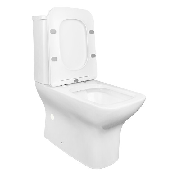 Унитаз-компакт безободковый Azario Fresco AZ-8302 с тонкой крышкой микролифт - фото 3