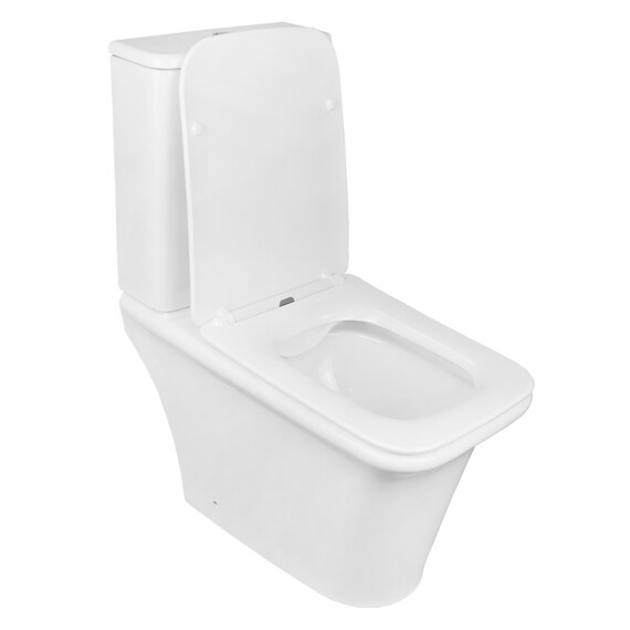 Унитаз-компакт безободковый Azario Avero AZ-3121 с крышкой микролифт - фото 2