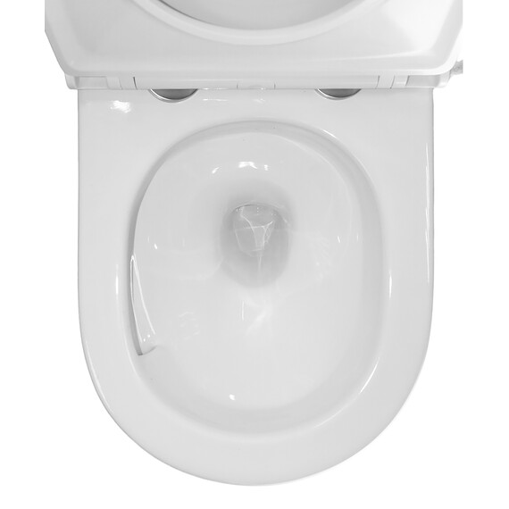 Унитаз подвесной безободковый Azario Trevi AZ-0093UQ3 с тонкой крышкой микролифт (Система смыва торнадо) - фото 9